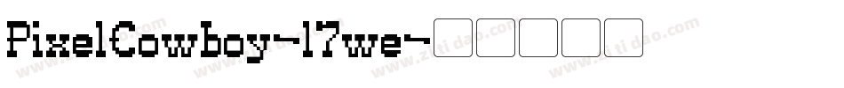 PixelCowboy-l7we字体转换
