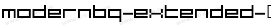 ModernBQ-Extended字体转换