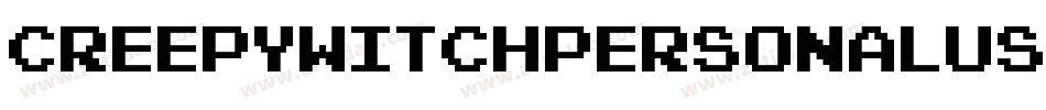 CreepyWitchPersonalUse-GOvXq字体转换