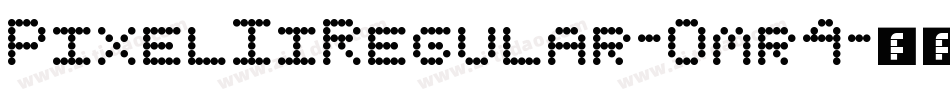 PixelIiRegular-Omr4字体转换