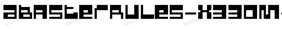 ABasterRules-x33Om字体转换