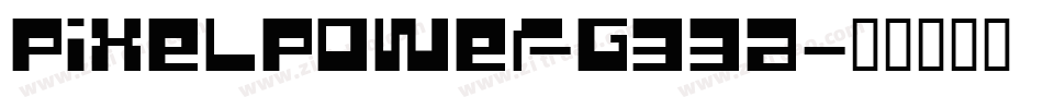 PixelPower-G33A字体转换