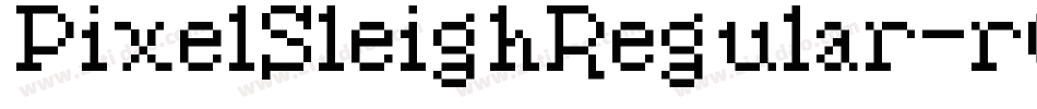 PixelSleighRegular-r0aA字体转换