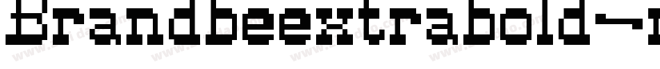 Brandbeextrabold-mA8G字体转换