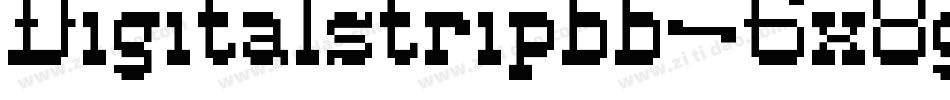 Digitalstripbb-6x8g字体转换
