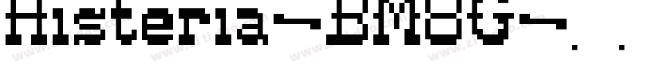 Histeria-BM8G字体转换