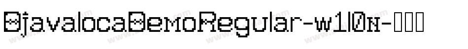 DjavalocaDemoRegular-w1l0n字体转换