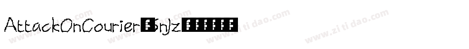 AttackOnCourier-5nJz字体转换