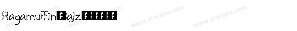 Ragamuffin-3aJz字体转换
