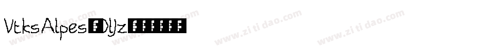 VtksAlpes-0lJz字体转换