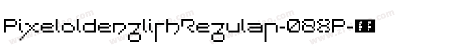 PixeloldenglishRegular-08XP字体转换
