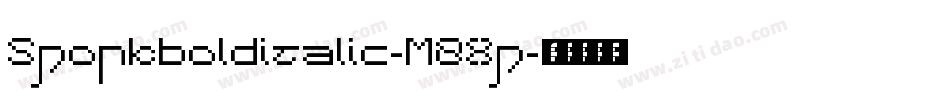 Sporkbolditalic-M8Xp字体转换