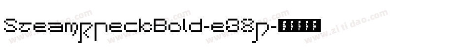SteamwreckBold-e3Xp字体转换
