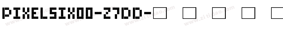 Pixelsix00-z7DD字体转换