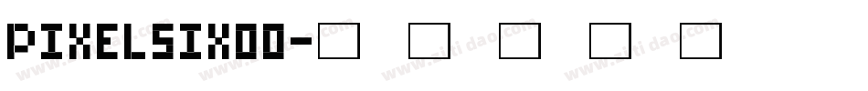 pixelsix00字体转换