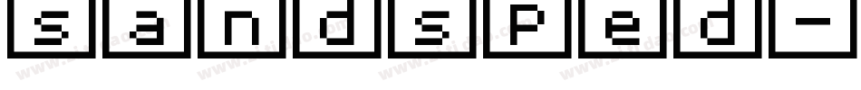 sandsped字体转换