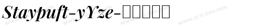 Staypuft-yYze字体转换