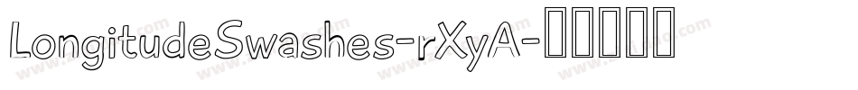 LongitudeSwashes-rXyA字体转换