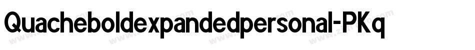 Quacheboldexpandedpersonal-PKqYx字体转换