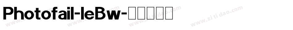 Photofail-leBw字体转换