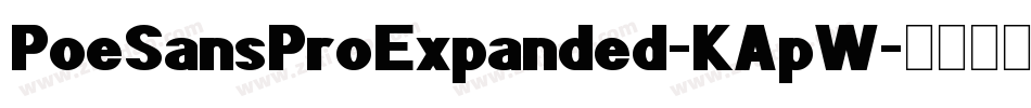 PoeSansProExpanded-KApW字体转换