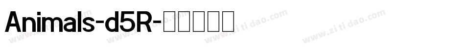 Animals-d5R字体转换