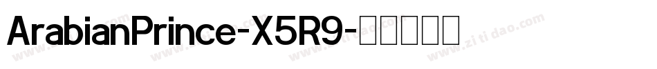 ArabianPrince-X5R9字体转换