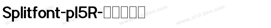 Splitfont-pl5R字体转换