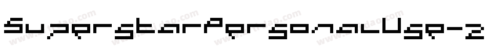 SuperstarPersonalUse-zEaG字体转换