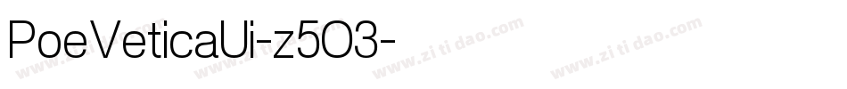 PoeVeticaUi-z5O3字体转换