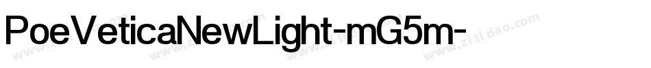 PoeVeticaNewLight-mG5m字体转换