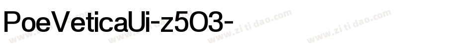 PoeVeticaUi-z5O3字体转换