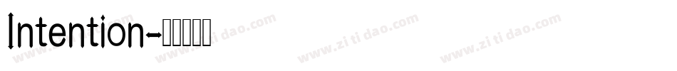 Intention字体转换