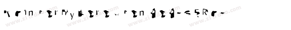 PointerHyperextended-25Ro字体转换