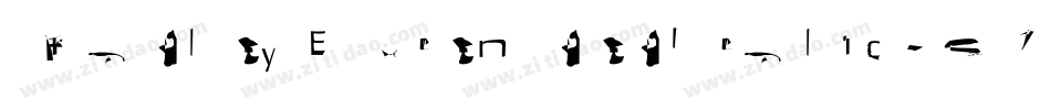 FradleyExtendedItalic-21ro字体转换