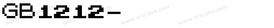 GB1212字体转换