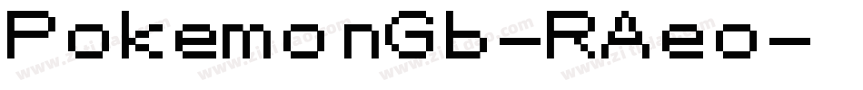 PokemonGb-RAeo字体转换