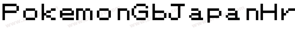 PokemonGbJapanHrregular-Bq93字体转换