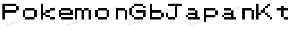 PokemonGbJapanKt-8Rw2字体转换