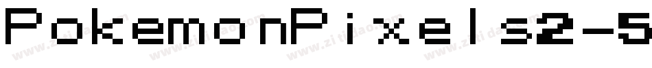 PokemonPixels2-59jx字体转换