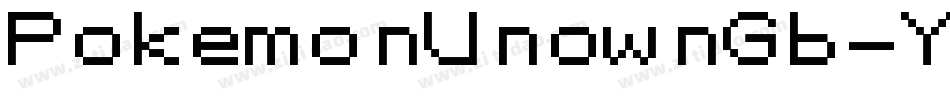 PokemonUnownGb-YAWa字体转换