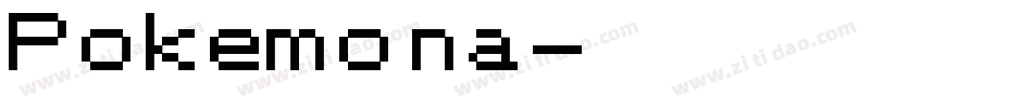 Pokemona字体转换