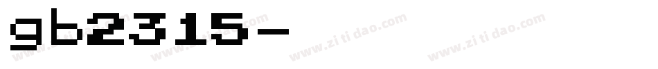 gb2315字体转换