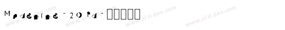 Modenine-2OPd字体转换