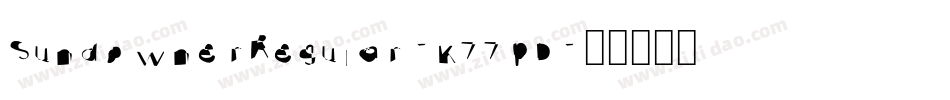 SundownerRegular-K77pD字体转换