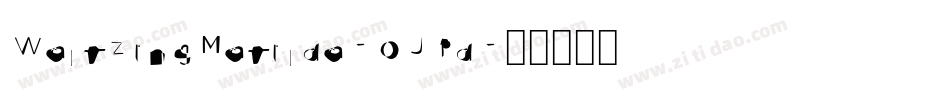 WaltzingMatilda-OJPd字体转换