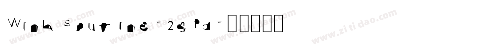 Winksoutline-2gPd字体转换