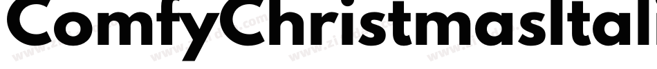 ComfyChristmasItalic-K77wl字体转换