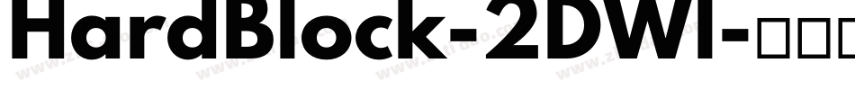 HardBlock-2DWl字体转换