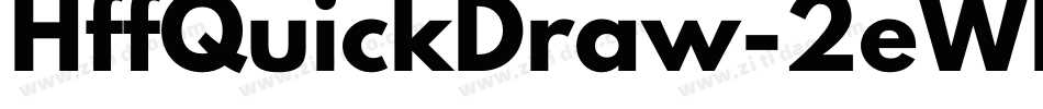 HffQuickDraw-2eWl字体转换